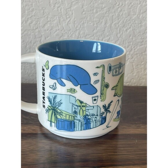 Starbucks Mexico Been There Series Collectible Ceramic Mug Playa Del Carmen 14oz - Picture 4 of 4